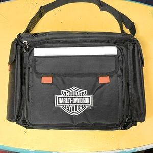 Genuine Harley Davidson Promotional Picnic Basket Saddle Bags & Cooler
